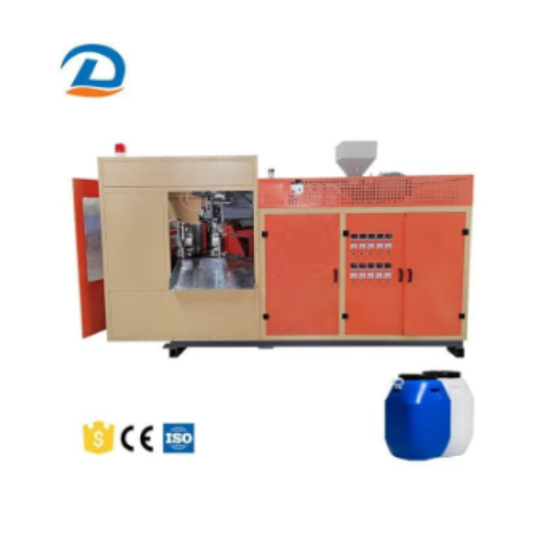 M&aacute;quina de moldeo por soplado de tambores de aceite de pl&aacute;stico de un solo cabezal completamente autom&aacute;tico de 1L/5L