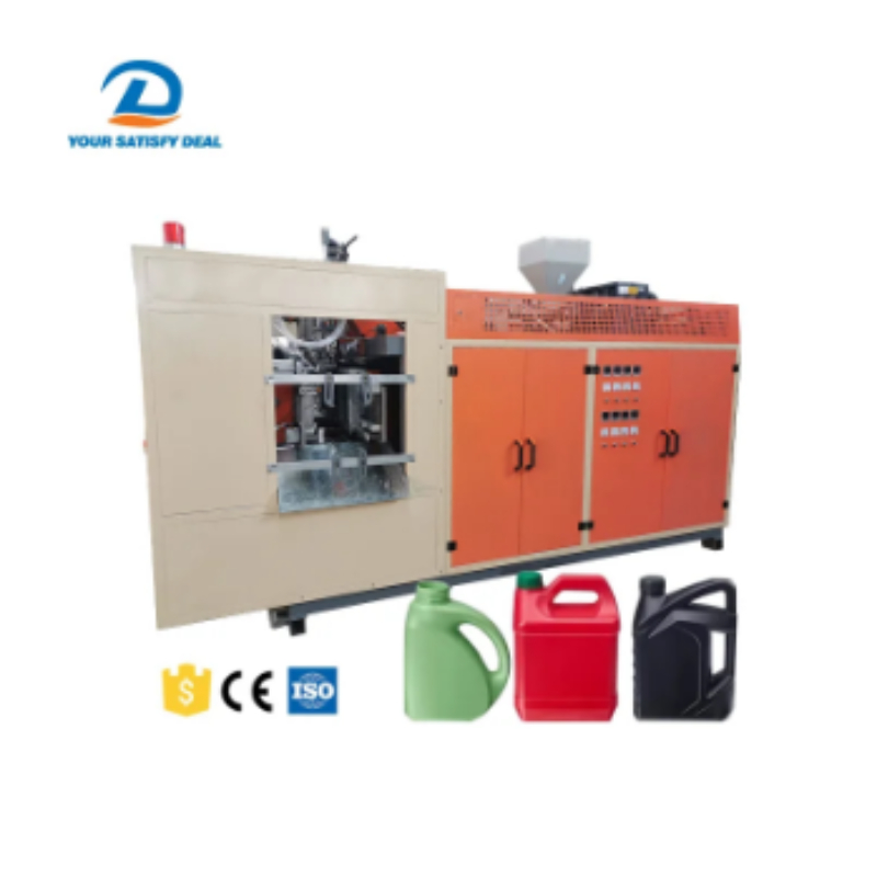 M&aacute;quina de moldeo por soplado de tambores de aceite de pl&aacute;stico de un solo cabezal completamente autom&aacute;tico de 1L/5L