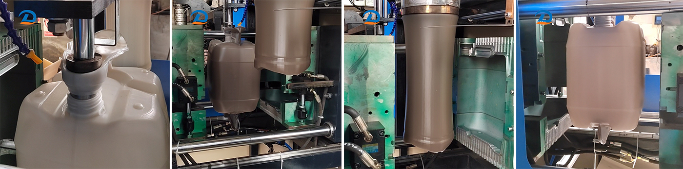 1L 2L 5litros 10L PP PE HDPE Botella de plástico Jerry Can Máquina de moldeo por soplado y extrusión Barril de plástico Precio de la máquina de moldeo por soplado