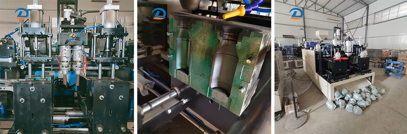 Historia de un cliente: Cómo ayudamos a un fabricante de botellas de plástico a resolver problemas con la máquina de moldeo por soplado de botellas de HDPE de dos cabezales
